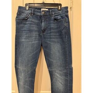 DL1961 Russell Slim Straight Dark Wash Denim Mens Blue Jeans 33x32
